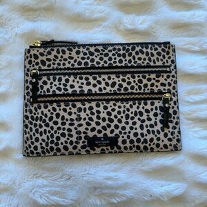 Kate Spade NY Womens Jewelry Travel Pouch Organizer in Leopard Print